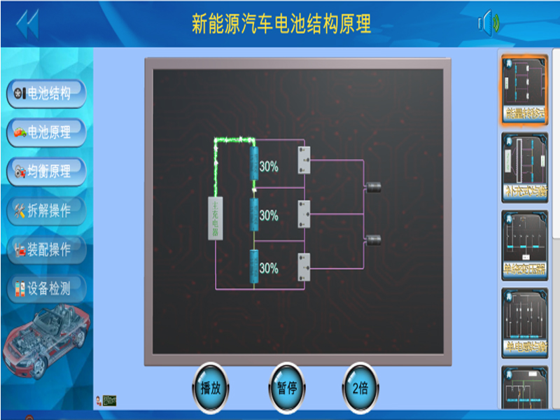 新能源汽車實(shí)驗(yàn)裝置  /  動(dòng)力電池與BMS管理虛擬仿真教學(xué)軟件_上海振霖教學(xué)設(shè)備有限公司